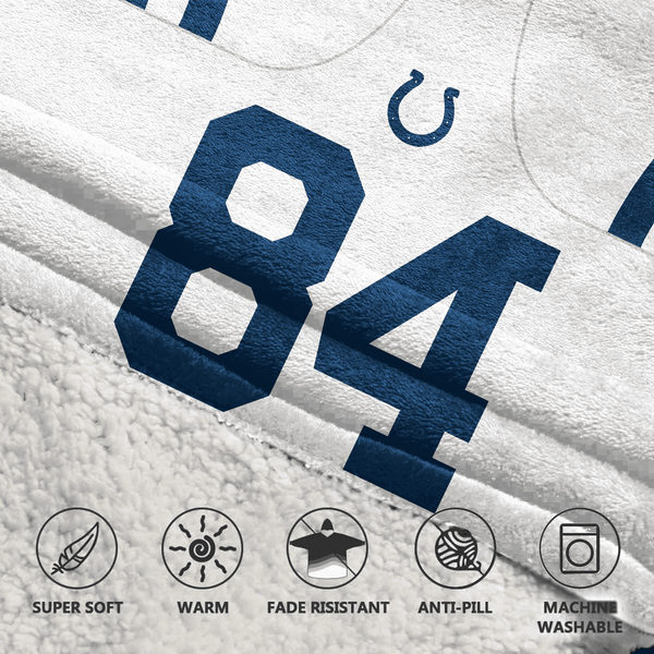 T.W 84 Indianapolis Football Unisex Blanket Hoodie