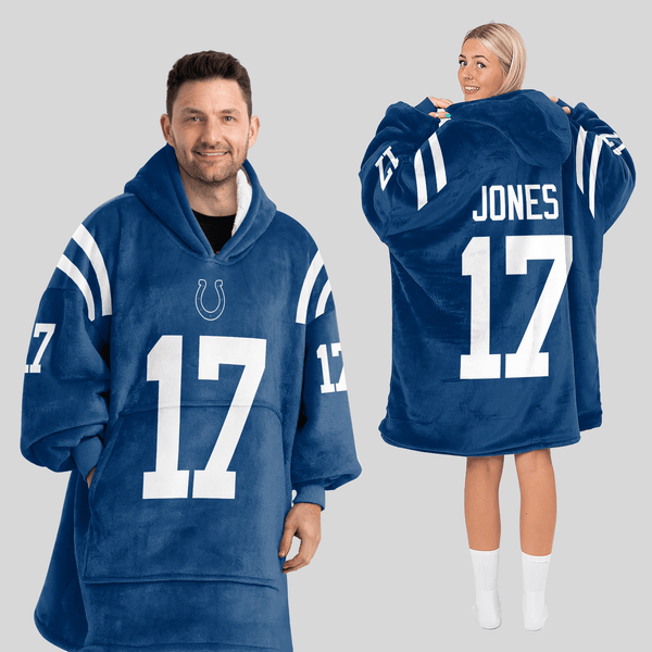 D.J 17 Indianapolis Football Unisex Blanket Hoodie