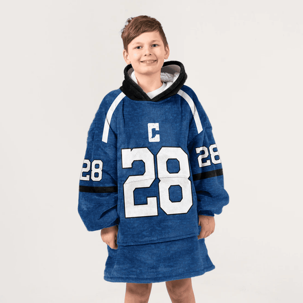 Kid 28 Indianapolis Football Unisex Blanket Hoodie