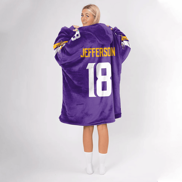 Captain 18 Minnesota Football Unisex Blanket Hoodie