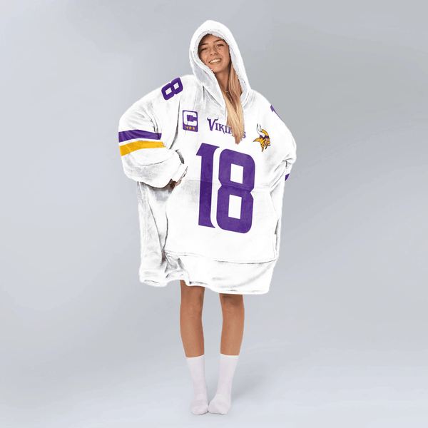 Captain 18 Minnesota Football Unisex Blanket Hoodie