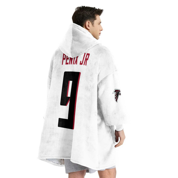M.P 9 Atlanta Football Unisex Blanket Hoodie