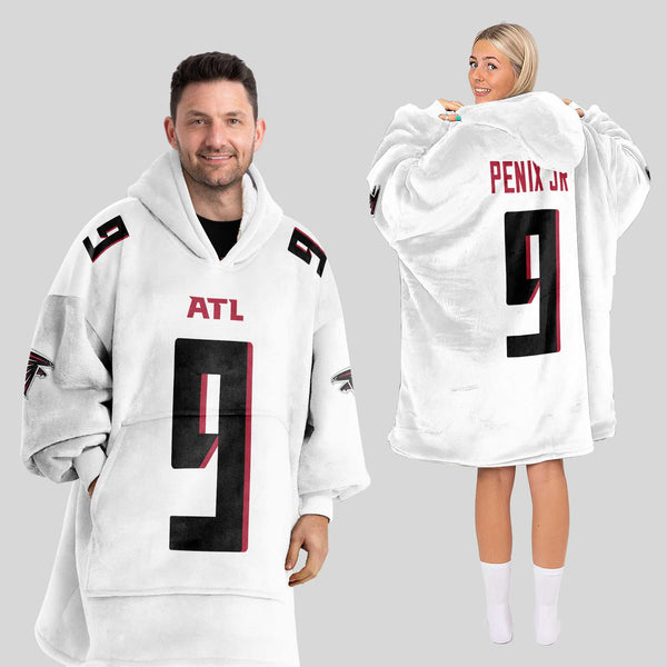 M.P 9 Atlanta Football Unisex Blanket Hoodie