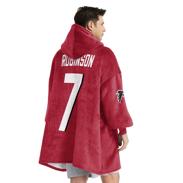 B.R 7 Atlanta Football Unisex Blanket Hoodie