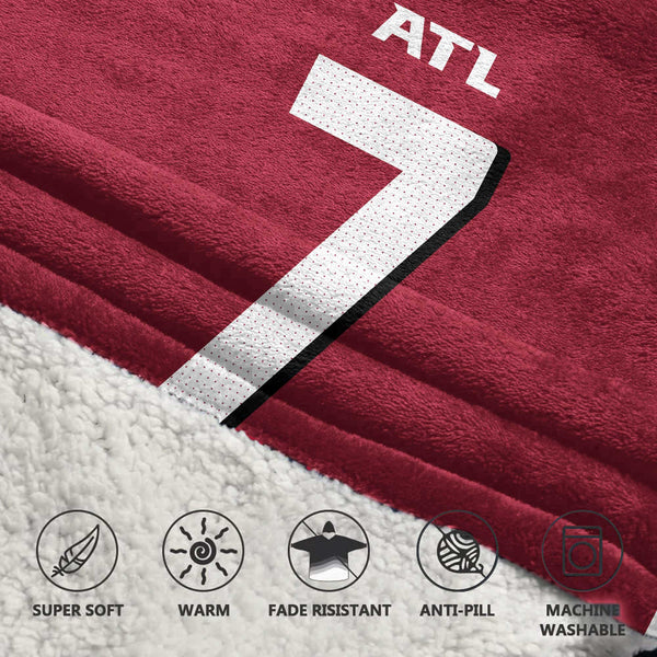 B.R 7 Atlanta Football Unisex Blanket Hoodie