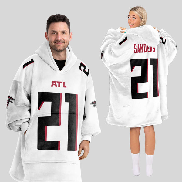 Adult 21 Atlanta Football Unisex Blanket Hoodie