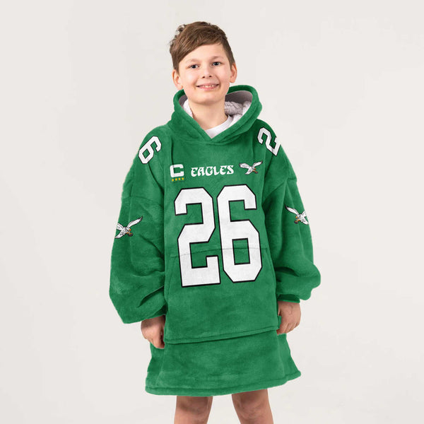 Kid 26 Philadelphia Football Unisex Blanket Hoodie