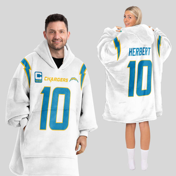 Adult Captain 10 Los Angeles Football Unisex Blanket Hoodie