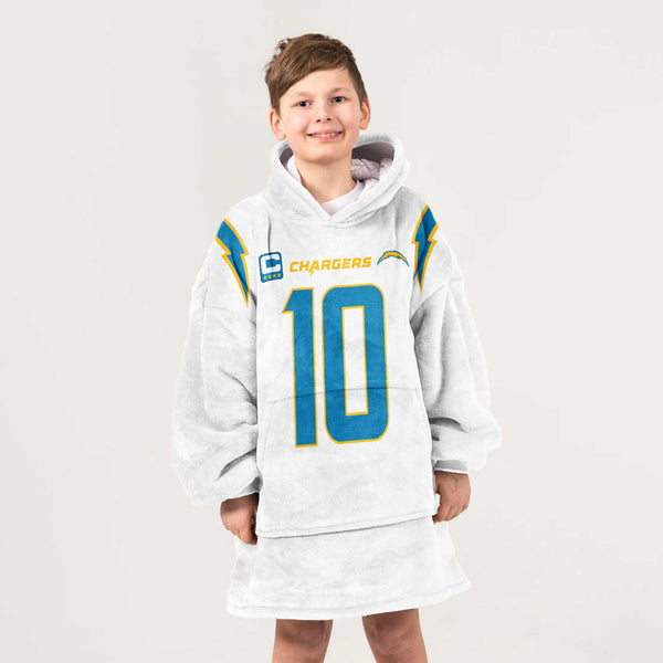Kid 10 Los Angeles Football Unisex Blanket Hoodie