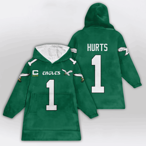 Captain J.H 1 Philadelphia Football Unisex Blanket Hoodie