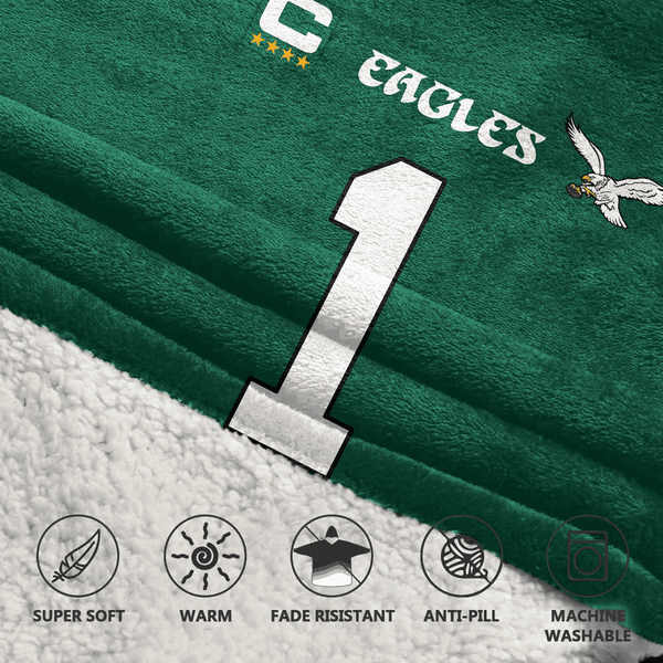 Captain J.H 1 Philadelphia Football Unisex Blanket Hoodie
