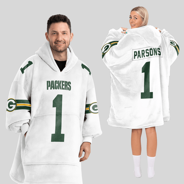 Adult M.P 1 Green Bay Football Unisex Blanket Hoodie