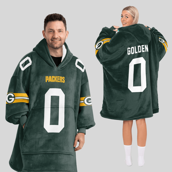 Adult 0 Green Bay Football Unisex Blanket Hoodie