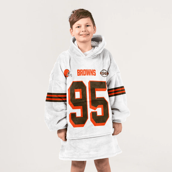 Kid M.G 95 Captain Cleveland Football Unisex Blanket Hoodie