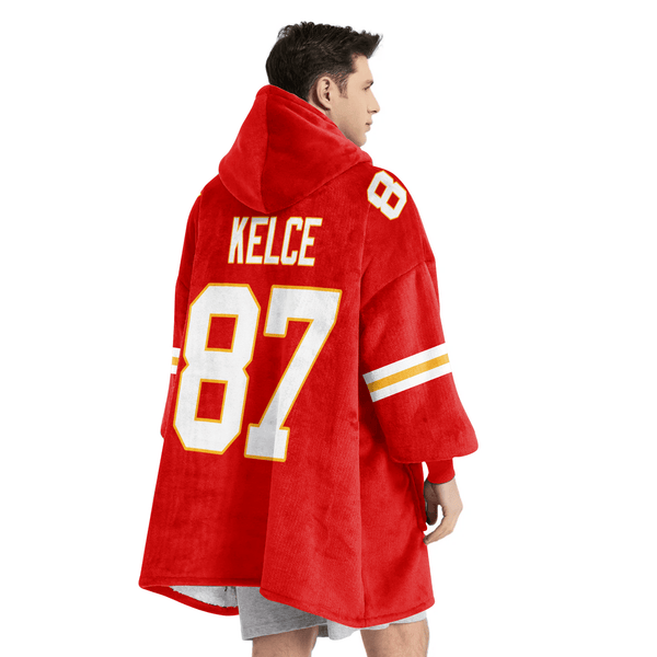 T.K 87 Kansas City Football Unisex Blanket Hoodie