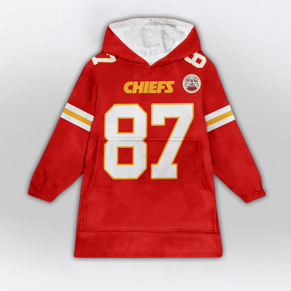 T.K 87 Kansas City Football Unisex Blanket Hoodie