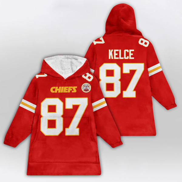 T.K 87 Kansas City Football Unisex Blanket Hoodie
