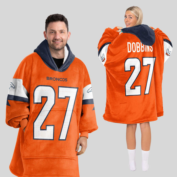 J.K.D 27 Denver Football Unisex Blanket Hoodie