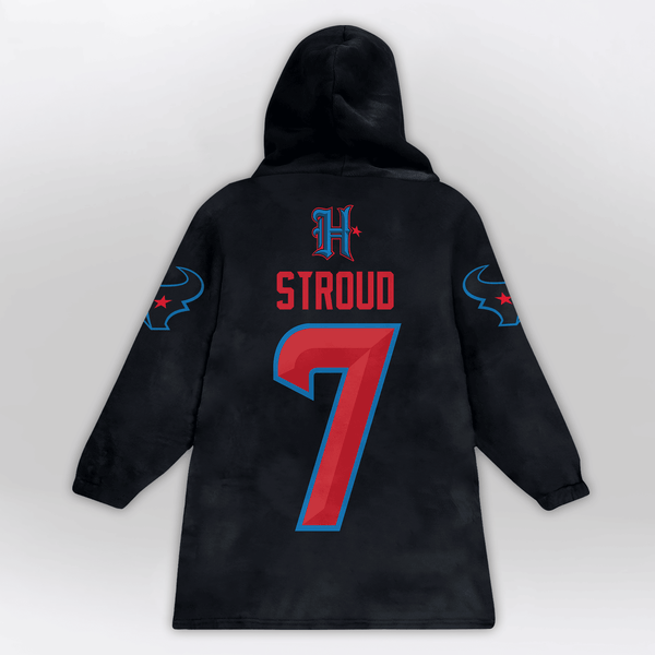 Adult C.J.S 7 Captain Houston Football Unisex Blanket Hoodie