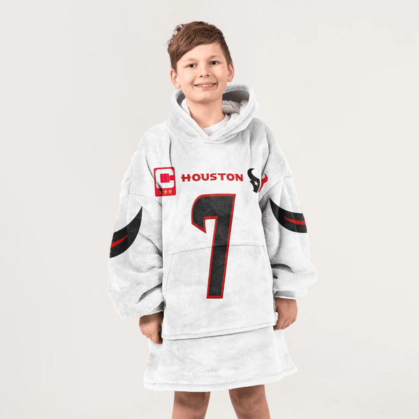 Kid C.J.S 7 Captain Houston Football Unisex Blanket Hoodie