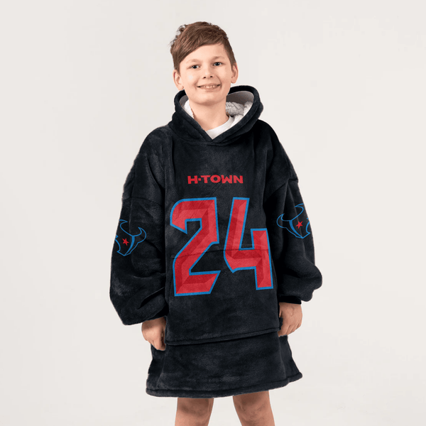 Kid D.S 24 Houston Football Unisex Blanket Hoodie