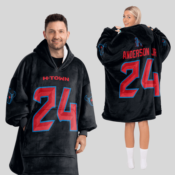 Adult D.S 24 Houston Football Unisex Blanket Hoodie