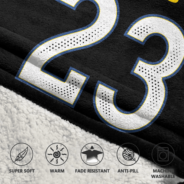 K.W 23 Los Angeles R Football Unisex Blanket Hoodie