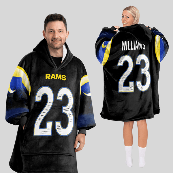 K.W 23 Los Angeles R Football Unisex Blanket Hoodie