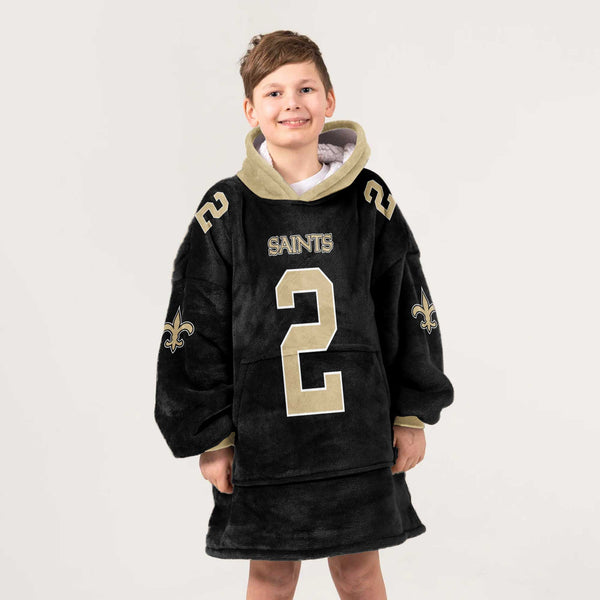 Kid S.R 2 New Orleans Football Unisex Blanket Hoodie