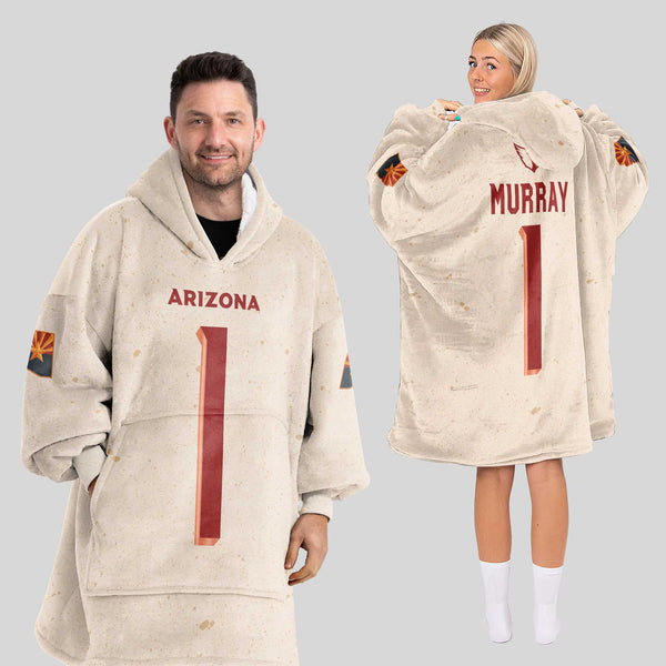 Adult 1 Arizona Football Unisex Blanket Hoodie