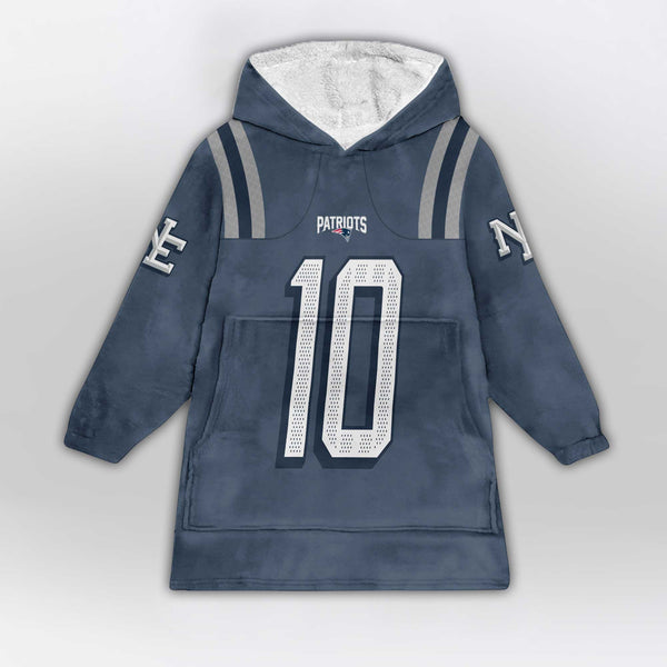 D.M 10 New England Football Unisex Blanket Hoodie