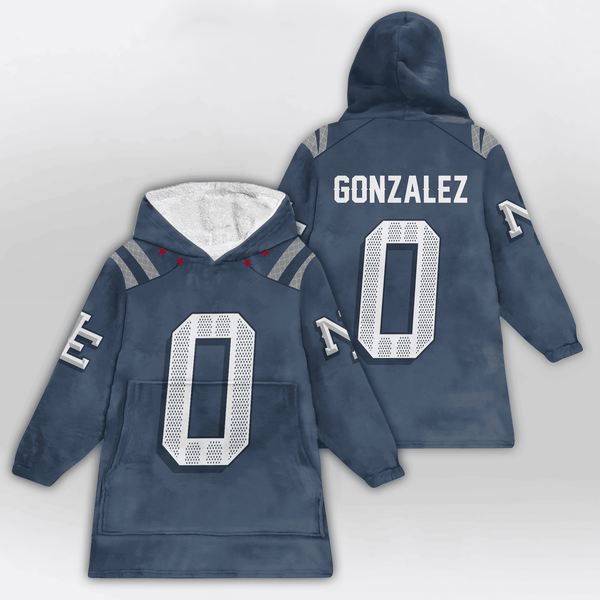 C.G 0 New England Football Unisex Blanket Hoodie