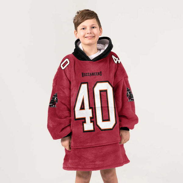 Kid M.A 40 Tampa Bay Football Unisex Blanket Hoodie