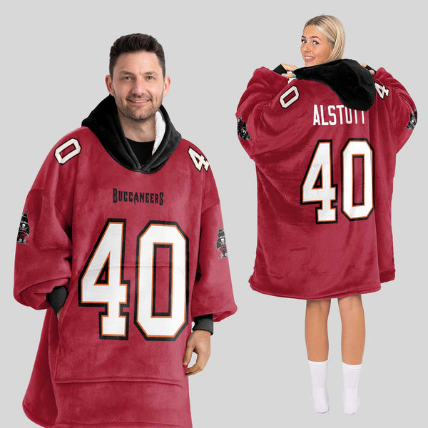 Adult M.A 40 Tampa Bay Football Unisex Blanket Hoodie