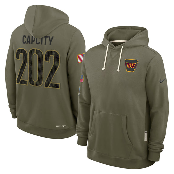 Washington Commanders 2025 Salute to Service Pullover Hoodie - All Print