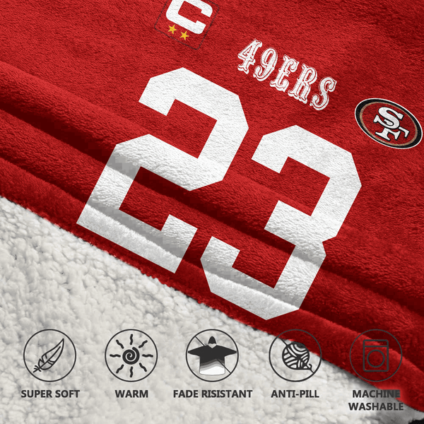 C.M 23 San Francisco Football Unisex Blanket Hoodie