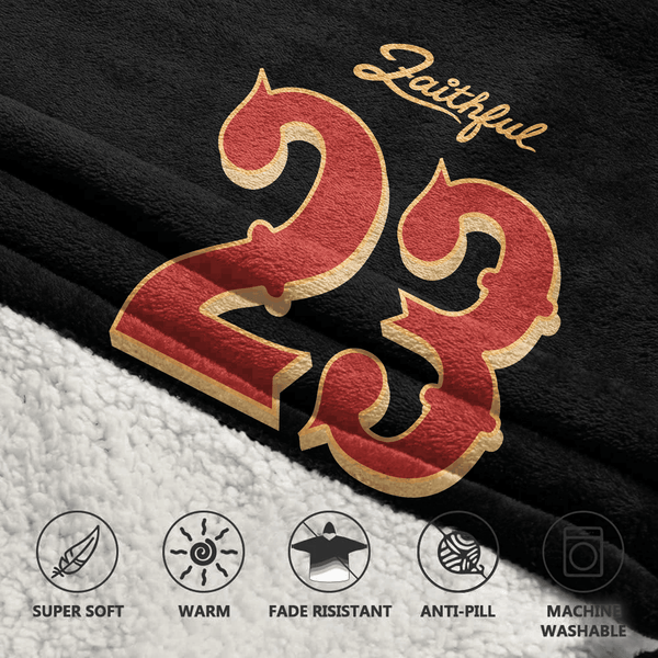 C.M 23 San Francisco Football Unisex Blanket Hoodie