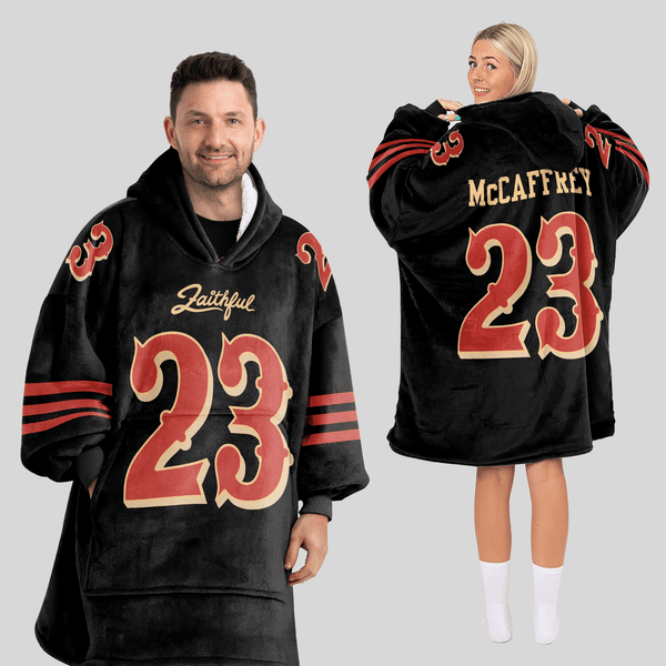 C.M 23 San Francisco Football Unisex Blanket Hoodie