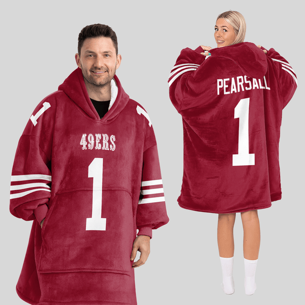 R.P 1 San Francisco Football Unisex Blanket Hoodie