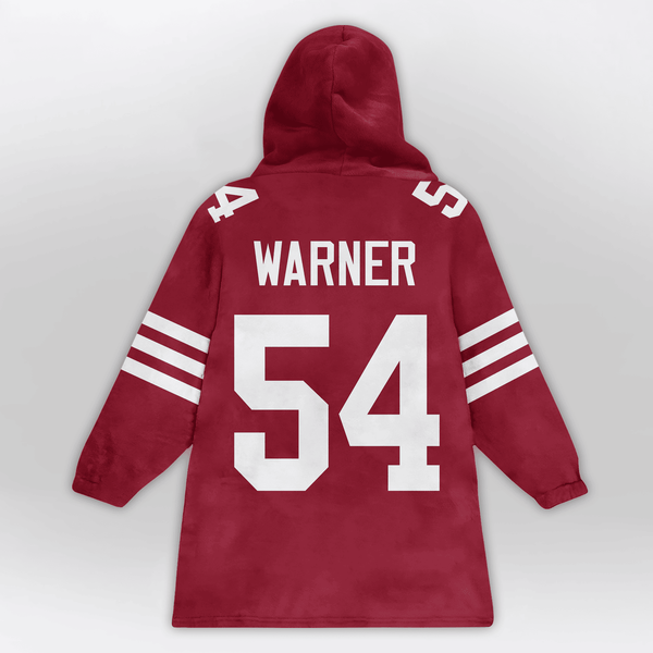 F.W 54 Captain San Francisco Football Unisex Blanket Hoodie
