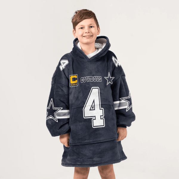 Kid D.P 4 Captain Dallas Football Unisex Blanket Hoodie