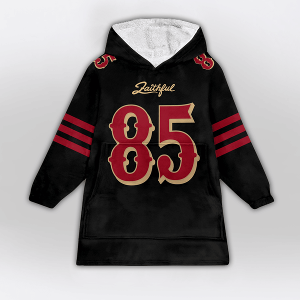 G.K 85 San Francisco Football Unisex Blanket Hoodie