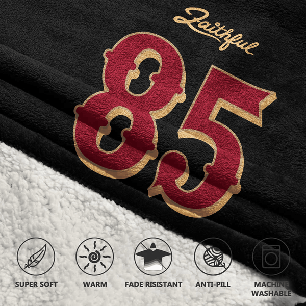 G.K 85 San Francisco Football Unisex Blanket Hoodie