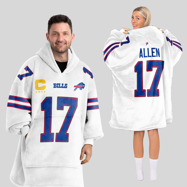 Captain J.A 17 Buffalo Football Unisex Blanket Hoodie