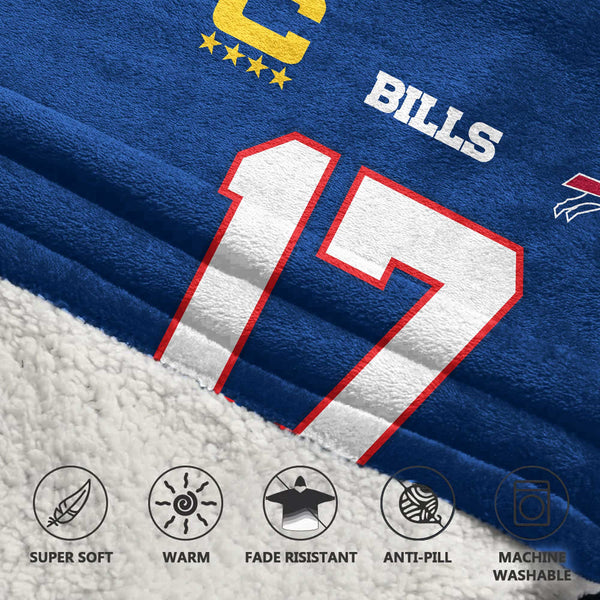 Buffalo Football Team Unisex Blanket Hoodie