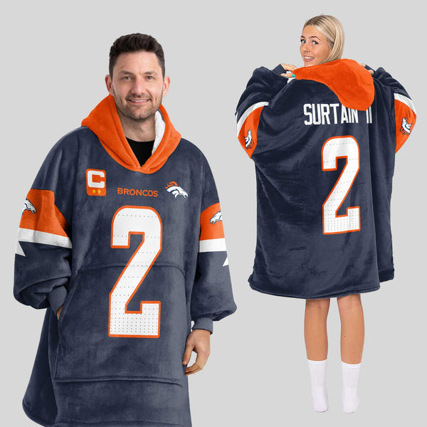 P.S 2 Denver Football Unisex Blanket Hoodie