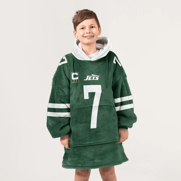 Kid J.F 7 Captain New York J Football Unisex Blanket Hoodie