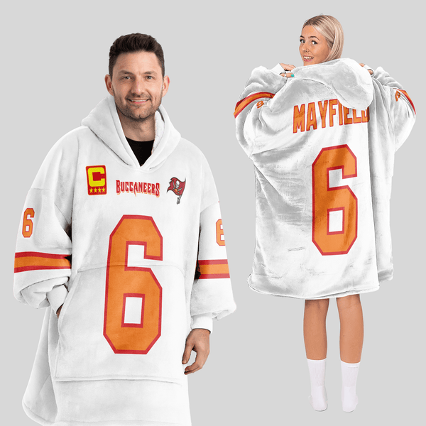 Adult B.M 6 Captain Tampa Bay Football Unisex Blanket Hoodie