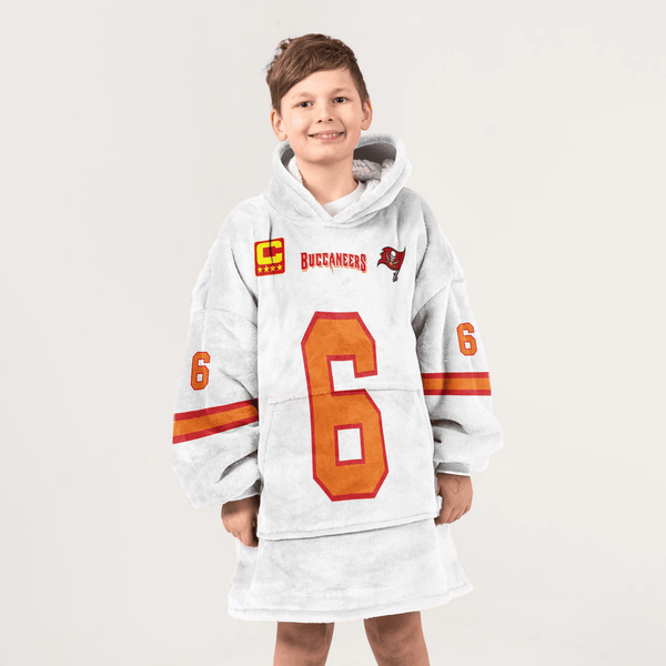 Kid B.M 6 Captain Tampa Bay Football Unisex Blanket Hoodie