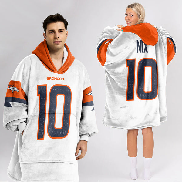 B.N 10 Captain Denver Football Unisex Blanket Hoodie